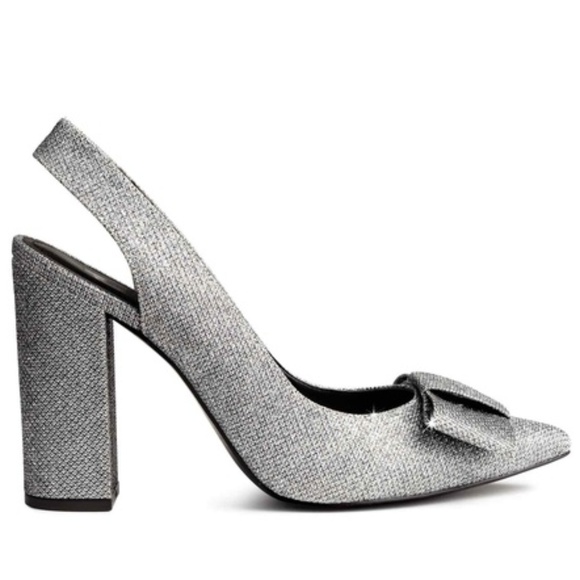 Women's Glittery Slingbacks NEW - Picture 1 of 8